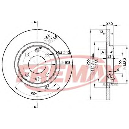 Foto Disco de freno FREMAX BD4692