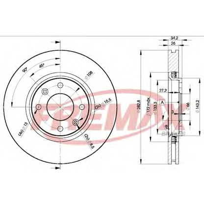 Foto Bremsscheibe FREMAX BD4752