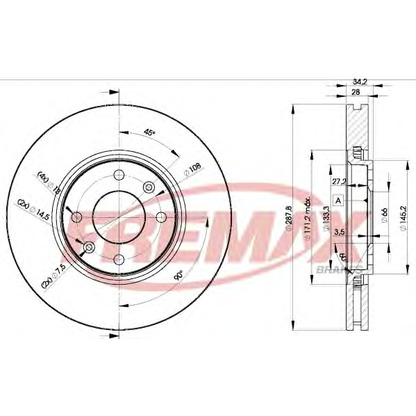 Foto Bremsscheibe FREMAX BD4753