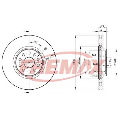 Zdjęcie Tarcza hamulcowa FREMAX BD4921