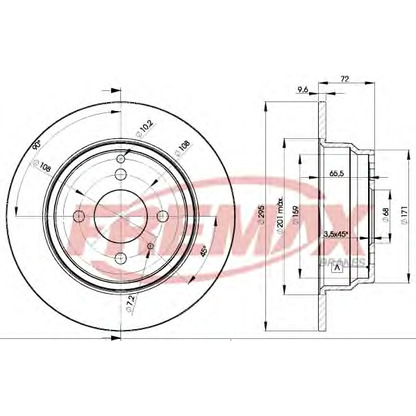 Foto Disco  freno FREMAX BD4970