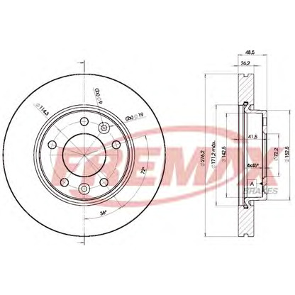 Foto Bremsscheibe FREMAX BD5000