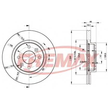 Foto Disco de freno FREMAX BD5081