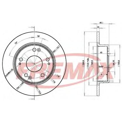 Photo Brake Disc FREMAX BD5252