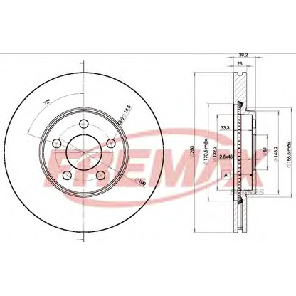 Foto Disco  freno FREMAX BD5300