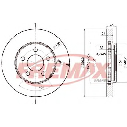 Foto Bremsscheibe FREMAX BD5348