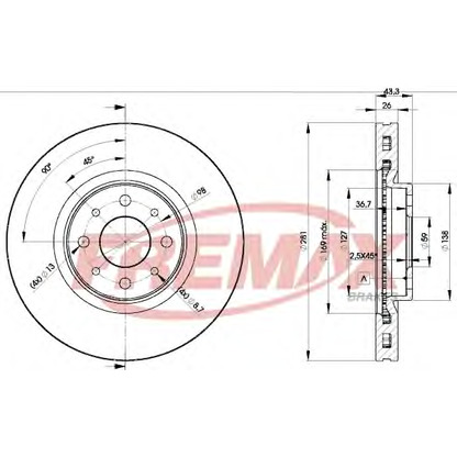 Foto Bremsscheibe FREMAX BD5546