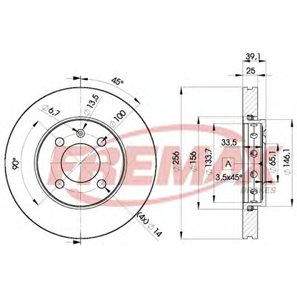 Фото Тормозной диск FREMAX BD5605