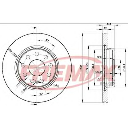 Photo Brake Disc FREMAX BD5614