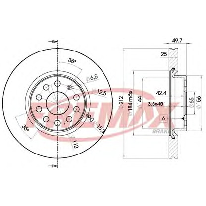 Фото Тормозной диск FREMAX BD5618