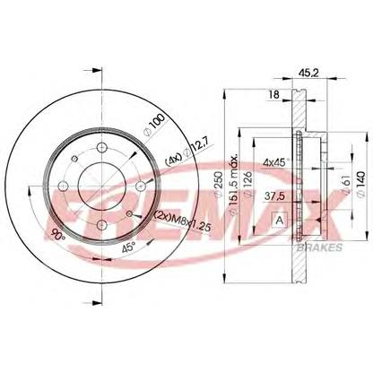 Foto Bremsscheibe FREMAX BD5801