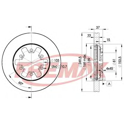 Zdjęcie Tarcza hamulcowa FREMAX BD6013