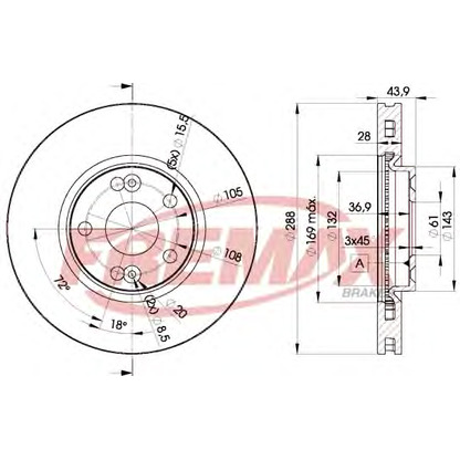 Фото Тормозной диск FREMAX BD6029