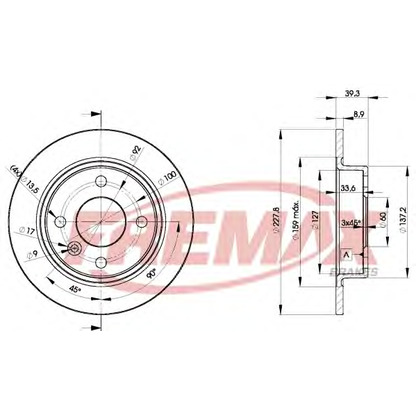 Zdjęcie Tarcza hamulcowa FREMAX BD6165