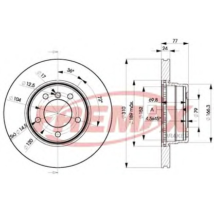 Zdjęcie Tarcza hamulcowa FREMAX BD6402