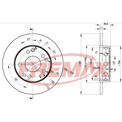 Foto Disco  freno FREMAX BD6460