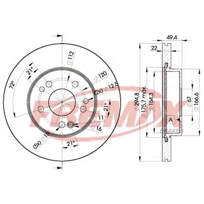 Foto Disco de freno FREMAX BD6471