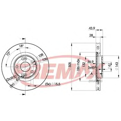 Foto Disco de freno FREMAX BD6673