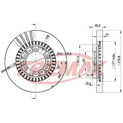 Foto Disco  freno FREMAX BD7041