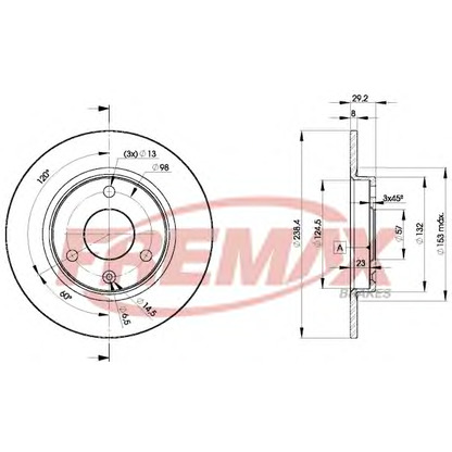 Foto Disco  freno FREMAX BD7199