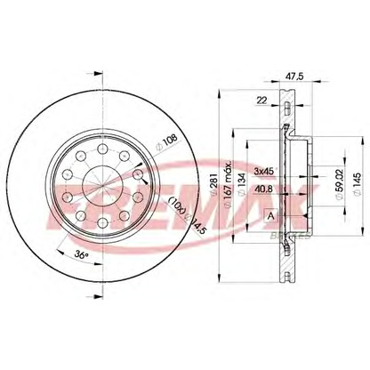 Zdjęcie Tarcza hamulcowa FREMAX BD7489