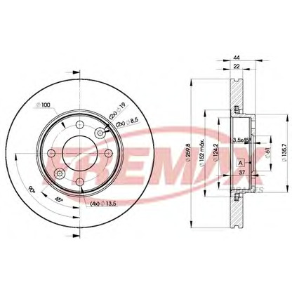 Foto Disco de freno FREMAX BD7795