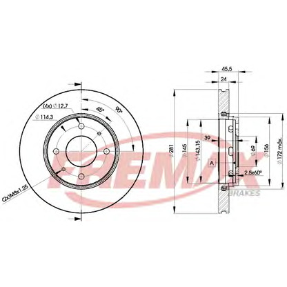 Photo Brake Disc FREMAX BD8027