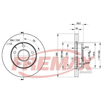 Foto Disco de freno FREMAX BD8109