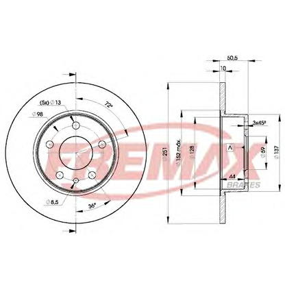 Zdjęcie Tarcza hamulcowa FREMAX BD8684