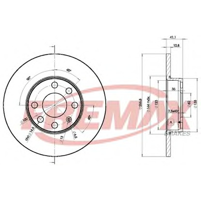 Фото Тормозной диск FREMAX BD9058