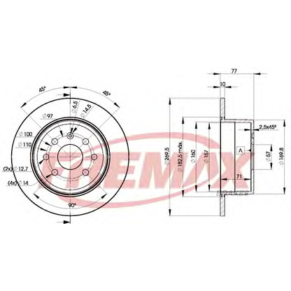 Foto Disco de freno FREMAX BD9102