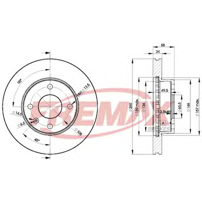 Foto Disco de freno FREMAX BD9794