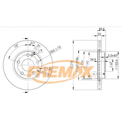 Foto Disco de freno FREMAX BD0111