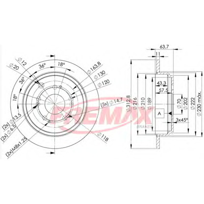 Photo Brake Disc FREMAX BD4079