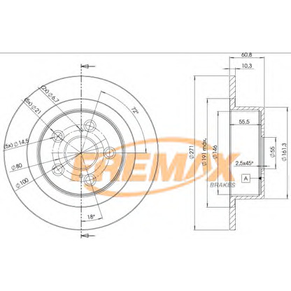 Photo Disque de frein FREMAX BD4243