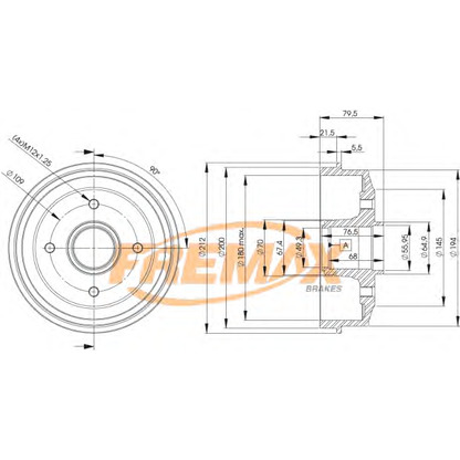 Foto Bremstrommel FREMAX BD4727