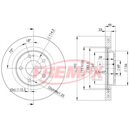 Foto Disco  freno FREMAX BD7031