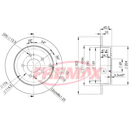 Foto Disco  freno FREMAX BD7032