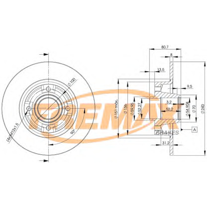 Photo Brake Disc FREMAX BD7823