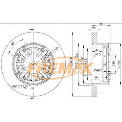 Photo Brake Disc FREMAX BD8773