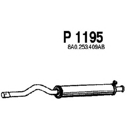 Фото Средний глушитель выхлопных газов FENNO P1195