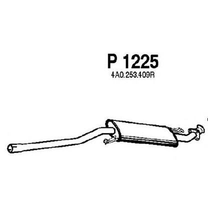 Фото Средний глушитель выхлопных газов FENNO P1225