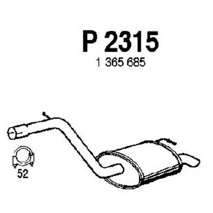 Foto Silenciador posterior FENNO P2315