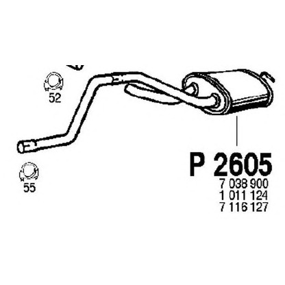 Foto Mittelschalldämpfer FENNO P2605