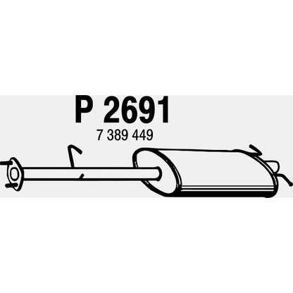 Foto Mittelschalldämpfer FENNO P2691