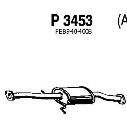 Фото Средний глушитель выхлопных газов FENNO P3453