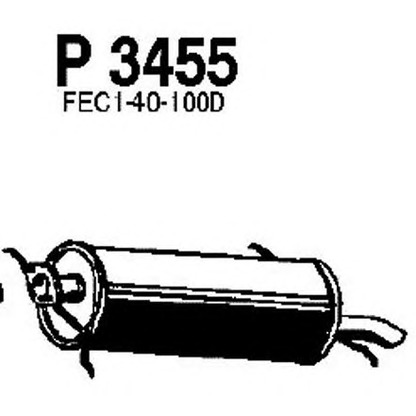 Foto Endschalldämpfer FENNO P3455