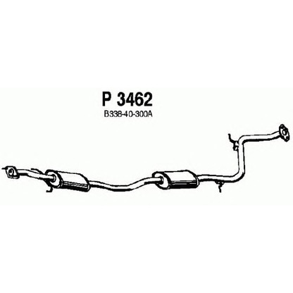 Фото Средний глушитель выхлопных газов FENNO P3462