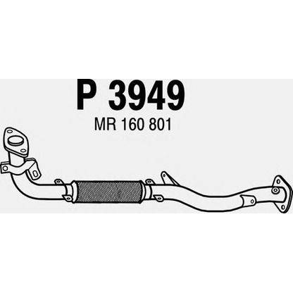Фото Труба выхлопного газа FENNO P3949
