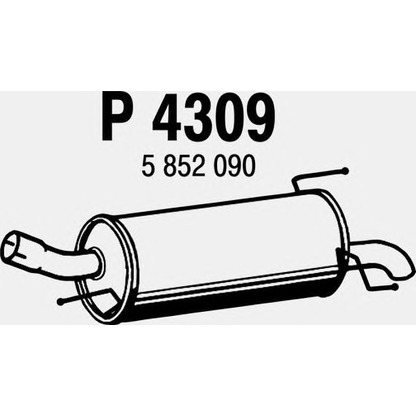 Zdjęcie Tłumik końcowy FENNO P4309